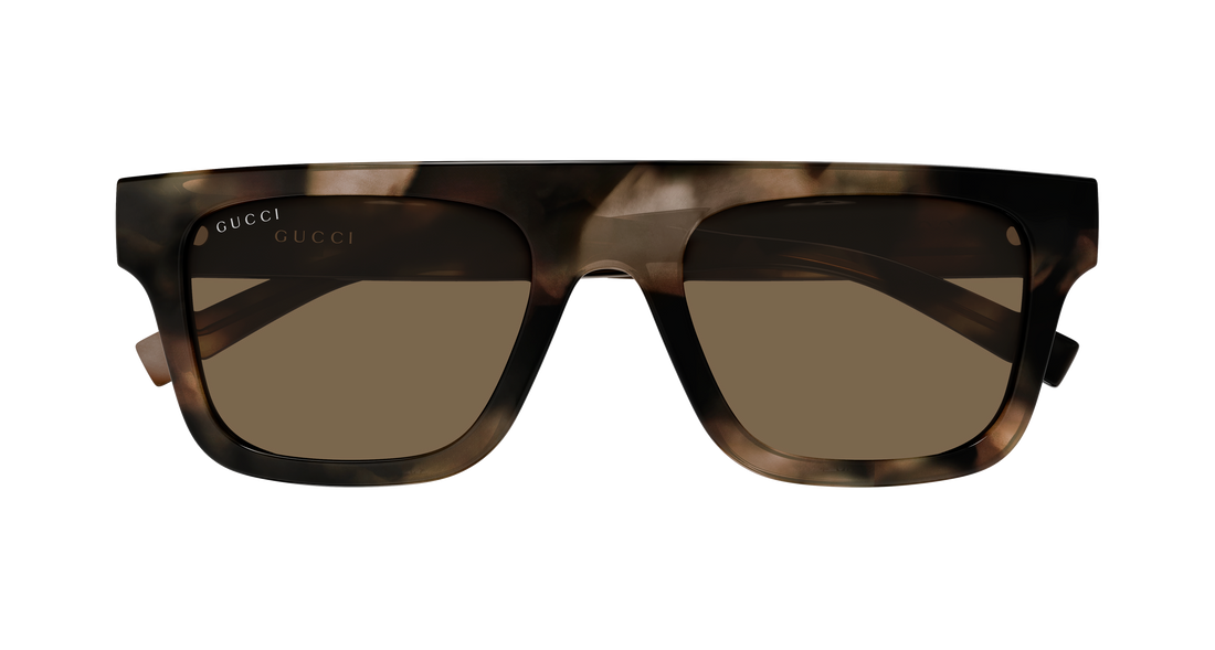 Solglasögon gucci gg2235s 003 havana rectangular / squared masculino storlek 53mm - Detaljvy