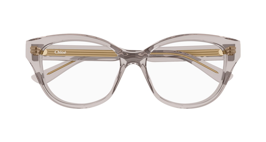 Briller chloé ch0381ol 008 gris cat eye femenino størrelse 54mm - Detaljeret visning