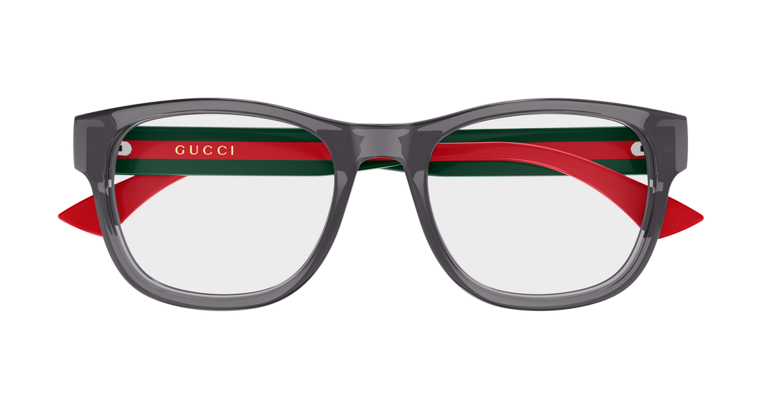 Occhiali da vista gucci gg0004onn 003 gris rectangular / squared masculino taglia 53mm - Vista dettagliata