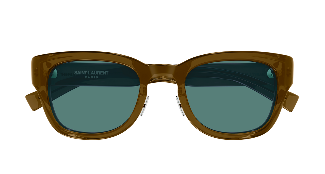 Solglasögon saint laurent sl 957/j 003 marron rectangular / squared femenino storlek 50mm - Detaljvy
