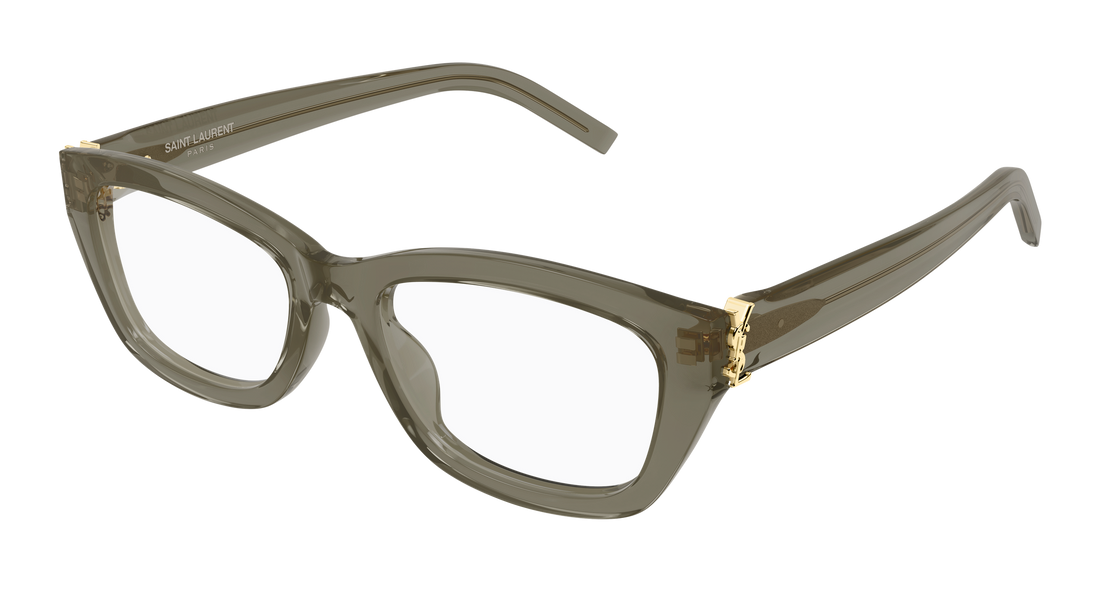 Dioptrijske naočale saint laurent sl m153 opt 005 marron cat eye femenino veličina 55mm - Glavni prikaz