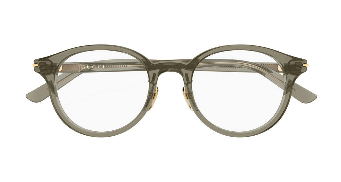 Occhiali da vista gucci gg2142oj 003 marron round/oval/panthos masculino taglia 49mm - Vista dettagliata