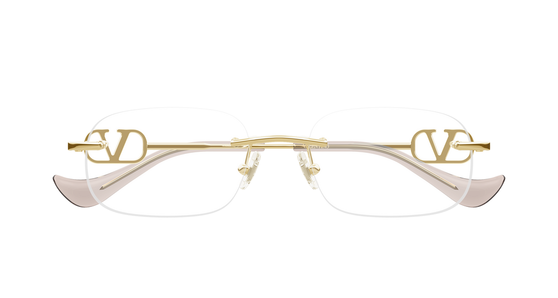 Lunettes de vue valentino vg0034o 002 dorado round/oval/panthos femenino taille 53mm - Vue détaillée