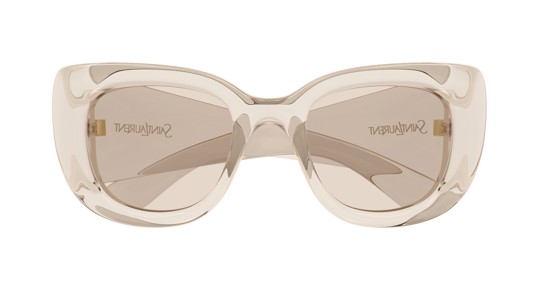 Sunglasses saint laurent sl 903 howl 002 beige cat eye femenino size 55mm - Detailed view
