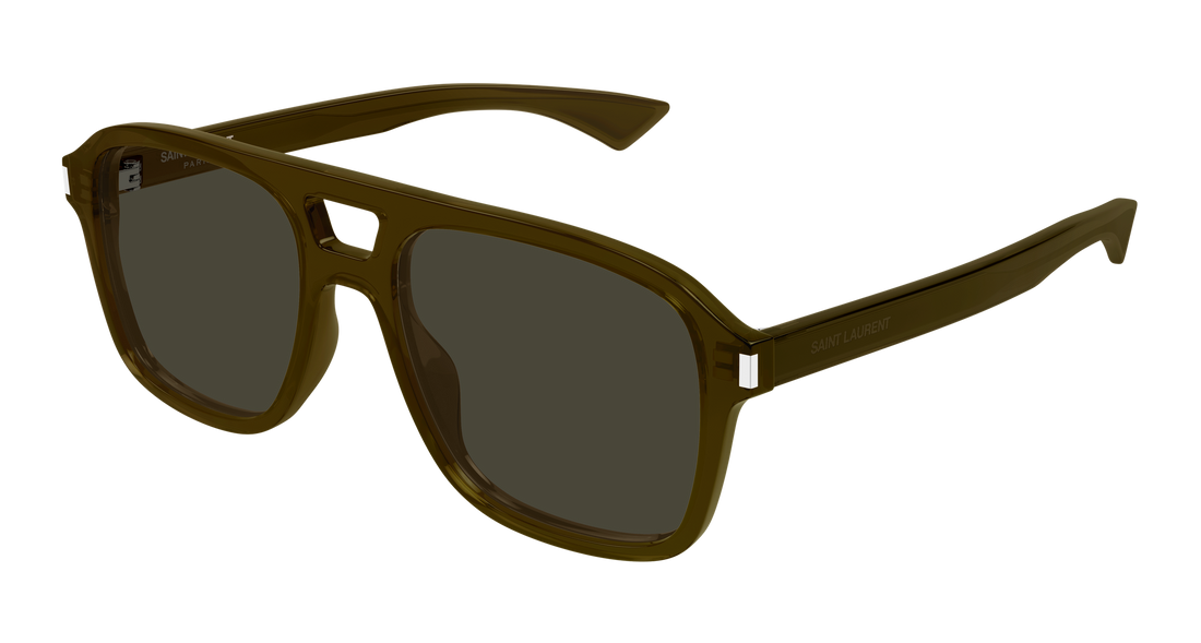 Occhiali da sole saint laurent sl 881 004 marron pilot/navigator unisex taglia 55mm - Vista principale