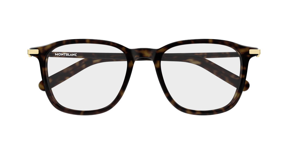 Dioptrijske naočale montblanc mb0499o 002 havana rectangular / squared masculino veličina 52mm - Detaljni prikaz