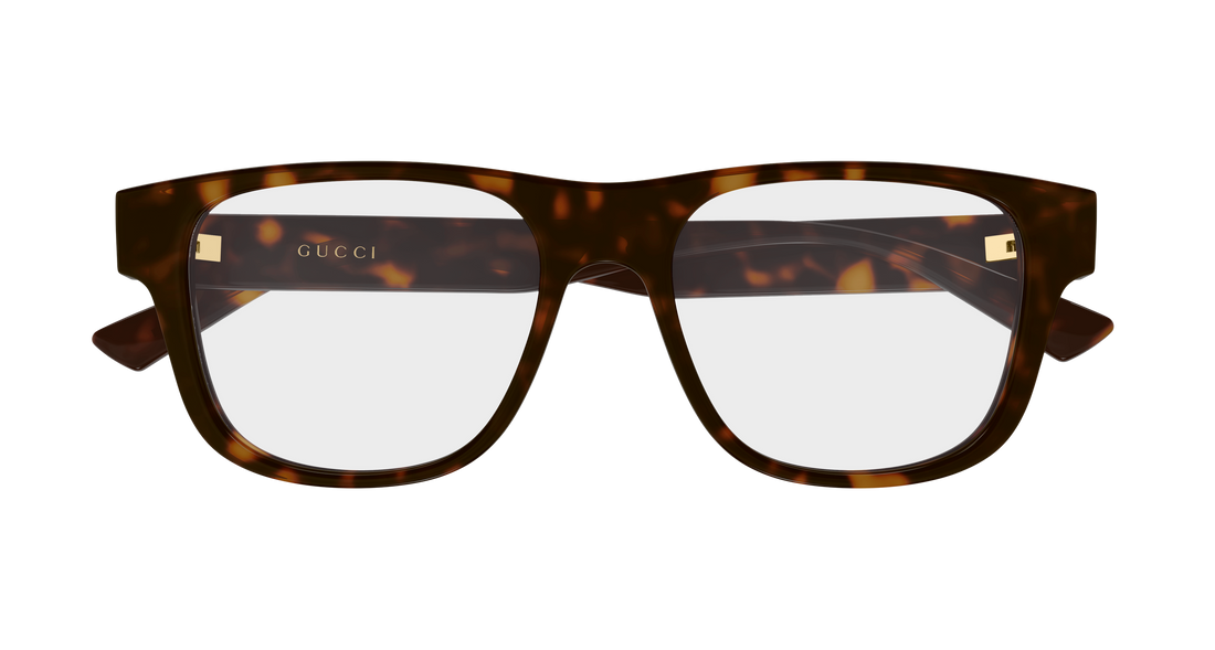 Occhiali da vista gucci gg2086o 006 havana rectangular / squared masculino taglia 55mm - Vista dettagliata