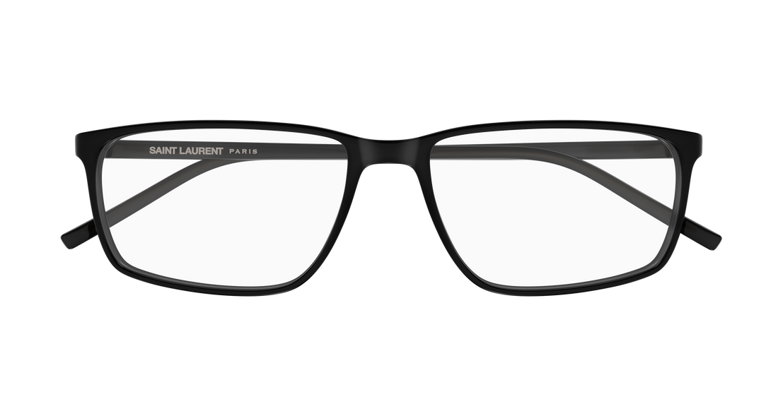 Occhiali da vista saint laurent sl 886 001 negro rectangular / squared masculino taglia 57mm - Vista dettagliata