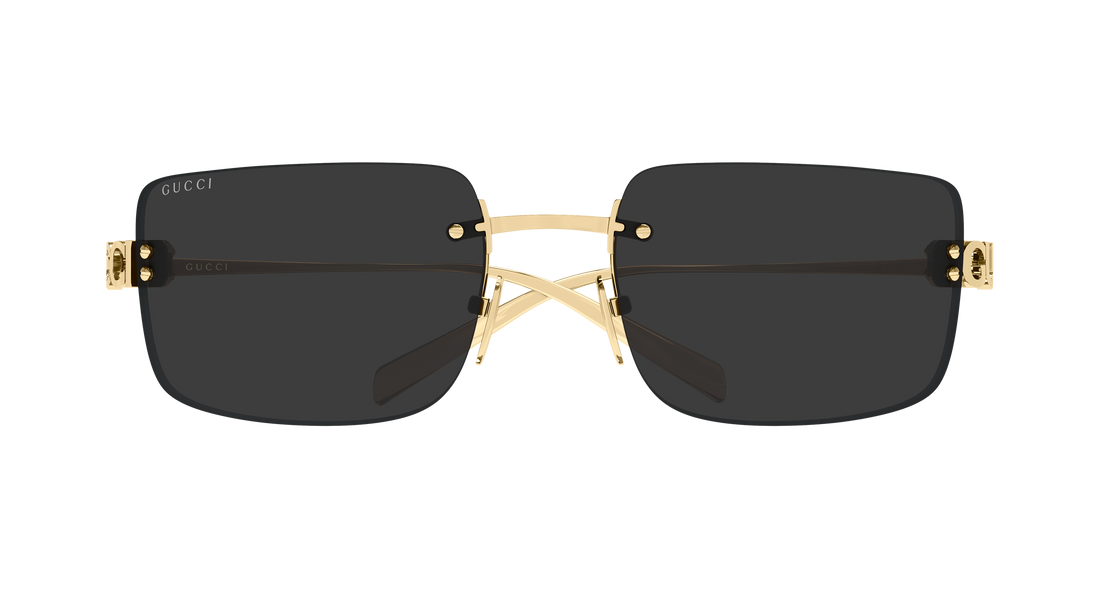 Gafas de sol gucci gg2038s 001 dorado rectangular / squared femenino talla 61mm - Vista de detalle