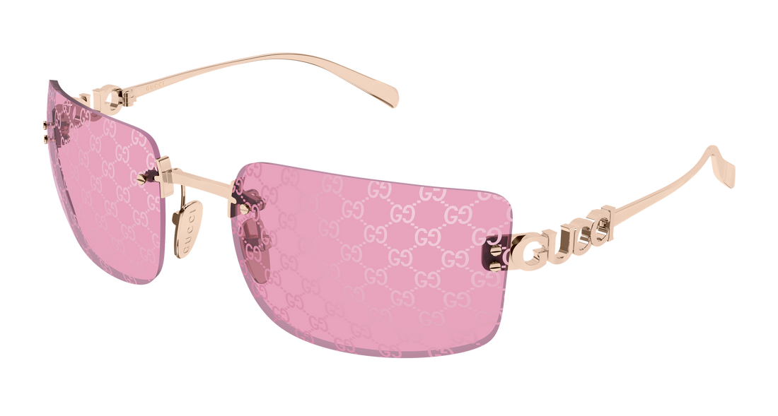 Gafas de sol gucci gg2038s 004 dorado rectangular / squared femenino talla 61mm - Vista principal