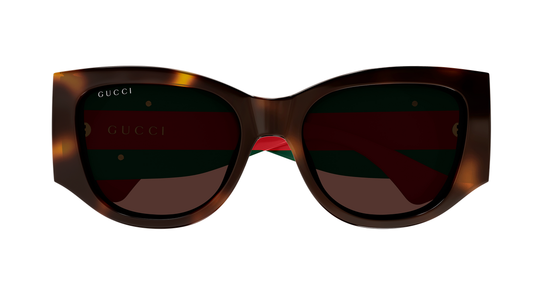 Solglasögon gucci gg2115s 002 havana cat eye femenino storlek 55mm - Detaljvy