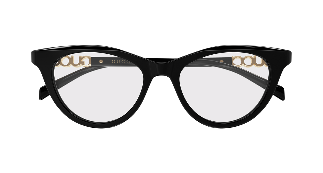 Prescription glasses gucci gg2034o 001 negro cat eye femenino size 50mm - Detailed view