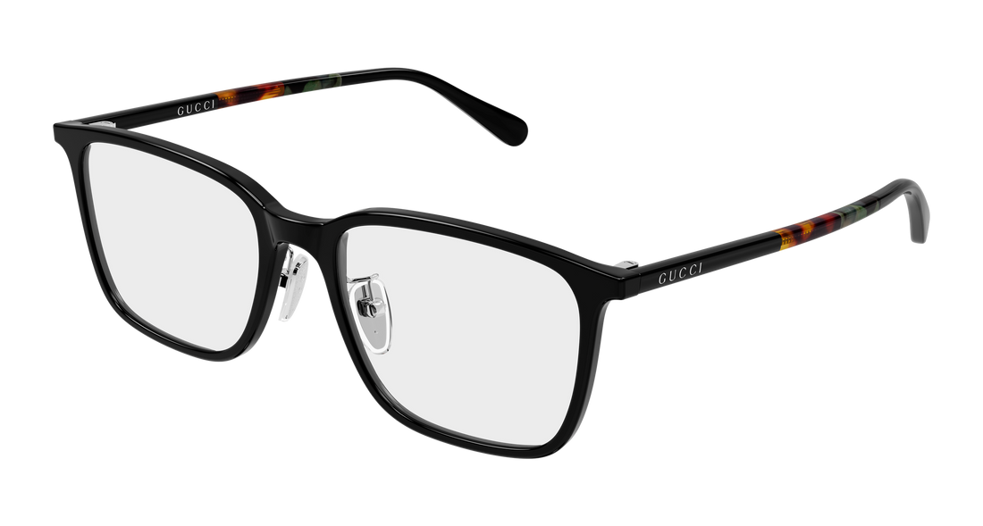 Briller gucci gg2267oa 002 negro rectangular / squared masculino størrelse 54mm - Hovedvisning
