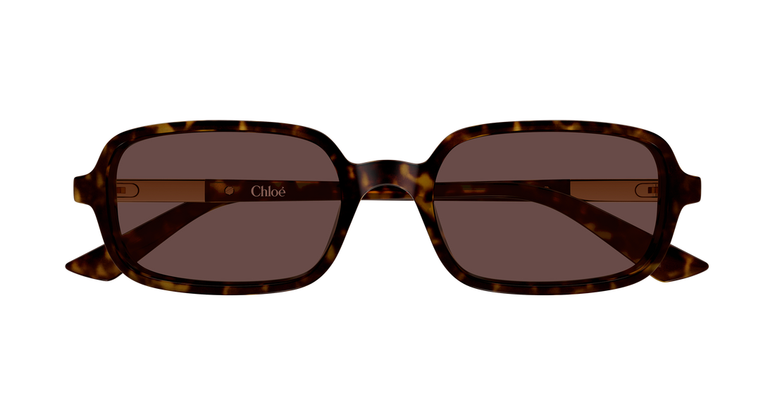 Occhiali da sole chloé ch0363s 002 havana rectangular / squared femenino taglia 53mm - Vista dettagliata