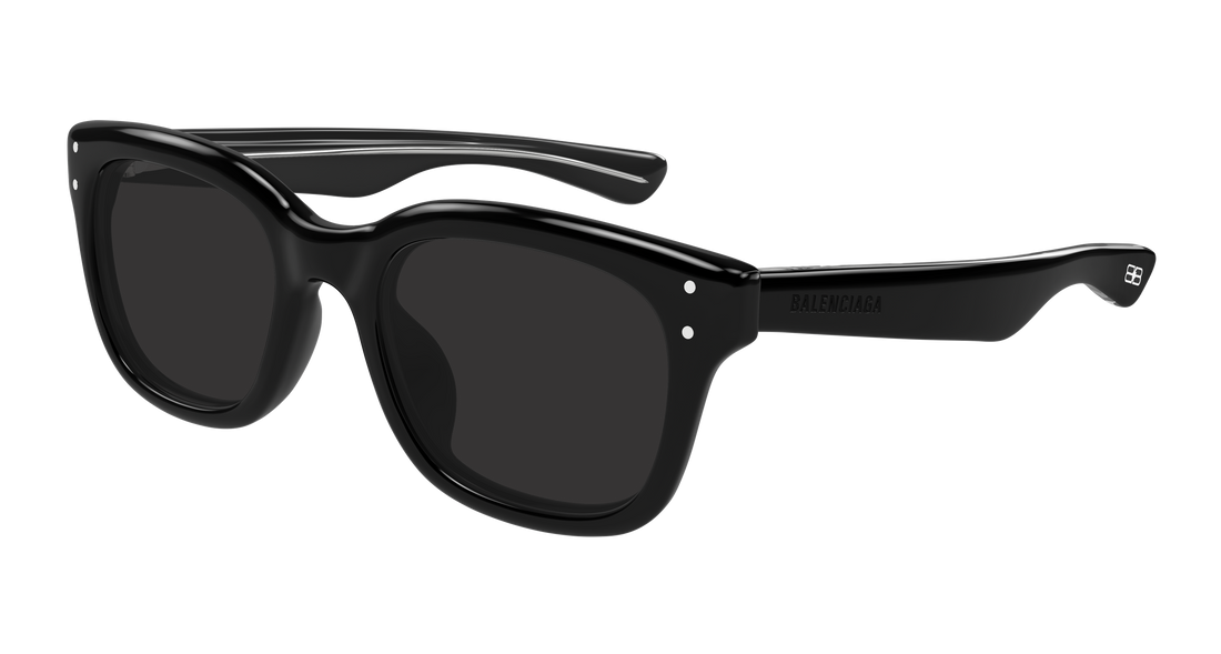 Solbriller balenciaga bb0522sk 001 negro rectangular / squared unisex størrelse 54mm - Hovedvisning