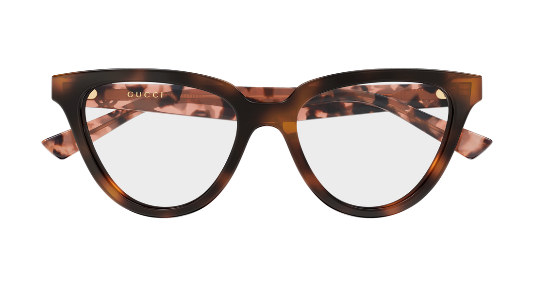 Lunettes de vue gucci gg2179o 004 havana cat eye femenino taille 52mm - Vue détaillée