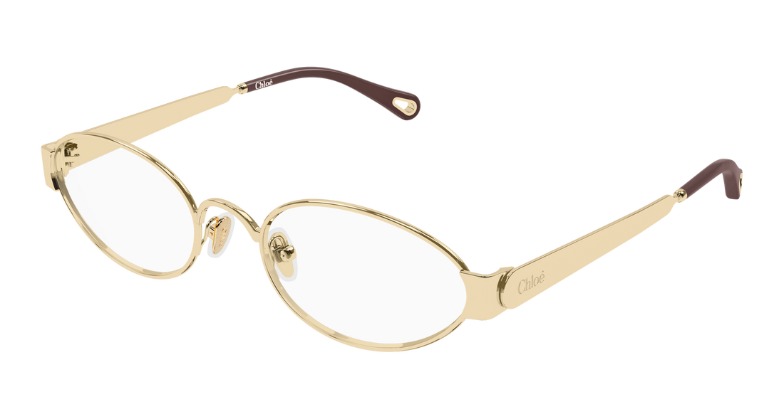 Occhiali da vista chloé ch0355o 002 dorado round/oval/panthos femenino taglia 54mm - Vista principale