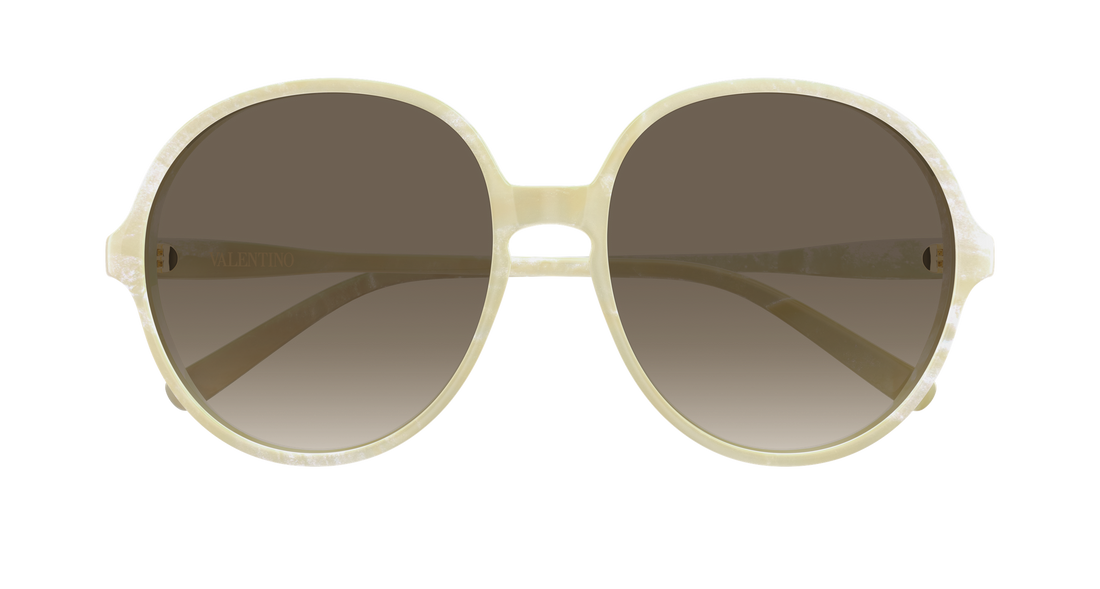 Sunglasses valentino vg0017s 004 beige round/oval/panthos femenino size 59mm - Detailed view