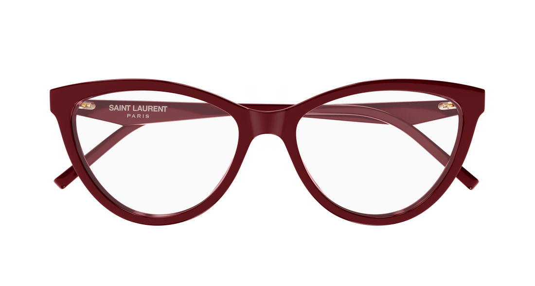 Okulary korekcyjne saint laurent sl m185 005 rojo cat eye femenino rozmiar 55mm - Widok szczegółowy