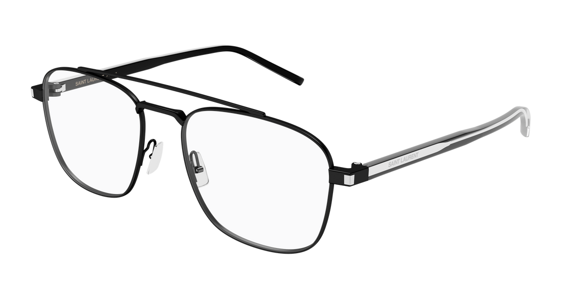 Occhiali da vista saint laurent sl 665 opt 001 negro pilot/navigator unisex taglia 56mm - Vista principale