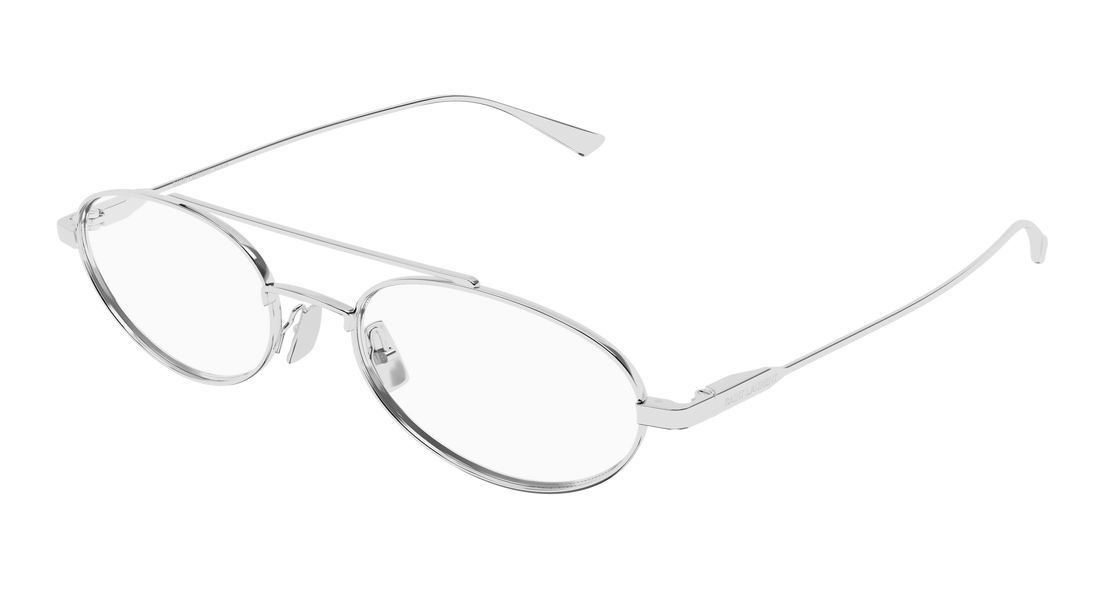 Okulary korekcyjne saint laurent sl 951 opt 002 plateado pilot/navigator masculino rozmiar 53mm - Widok główny