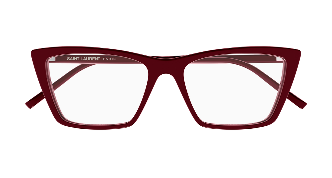 Okulary korekcyjne saint laurent sl 737 mica thin opt 011 rojo rectangular / squared femenino rozmiar 54mm - Widok szczegółowy