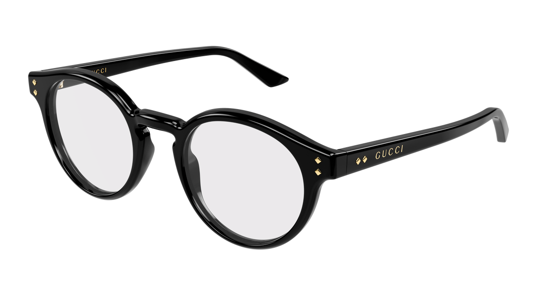 Occhiali da vista gucci gg2133o 001 negro round/oval/panthos masculino taglia 48mm - Vista principale