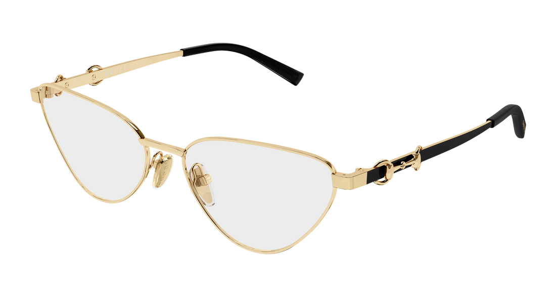 Brillen gucci gg2054o 001 dorado cat eye femenino größe 56mm - Hauptansicht