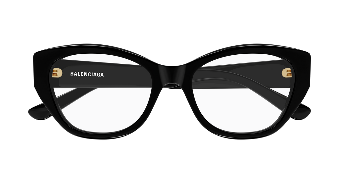 Occhiali da vista balenciaga bb0481o 005 negro cat eye femenino taglia 56mm - Vista dettagliata