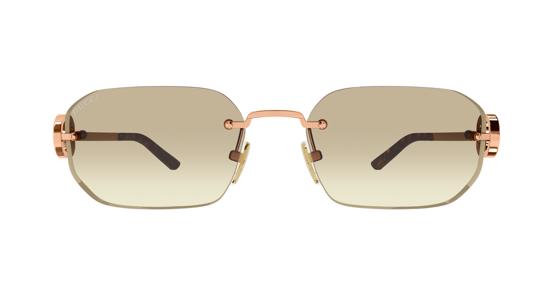 Sunčane naočale gucci gg2228s 004 dorado rectangular / squared femenino veličina 57mm - Detaljni prikaz