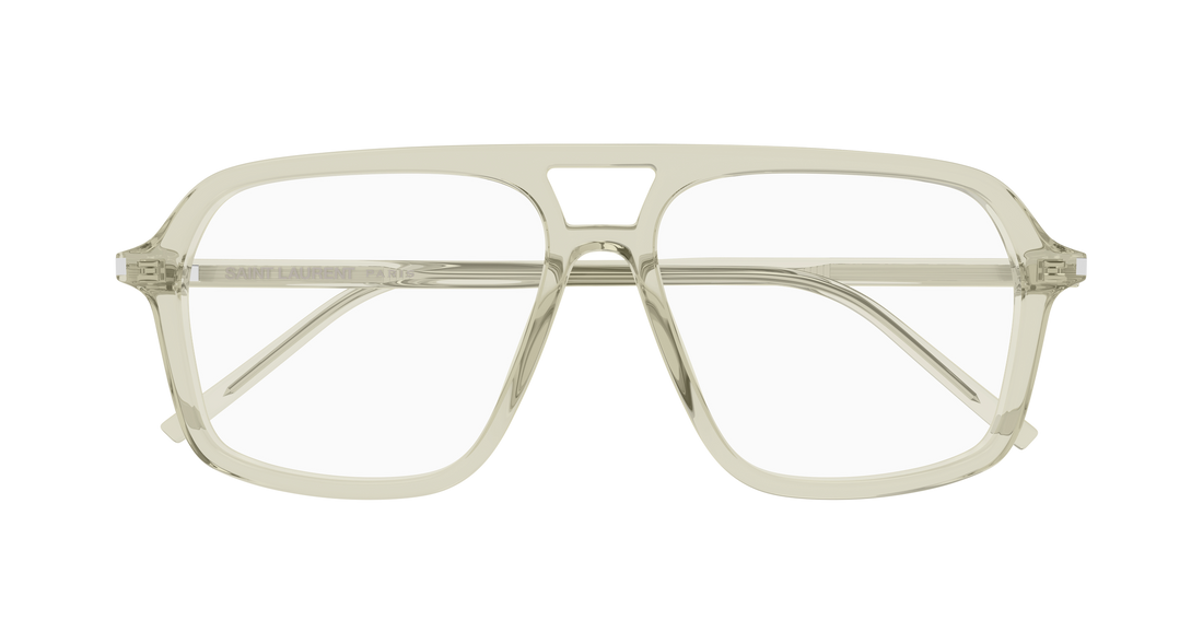 Lunettes de vue saint laurent sl 960 004 verde pilot/navigator femenino taille 55mm - Vue détaillée