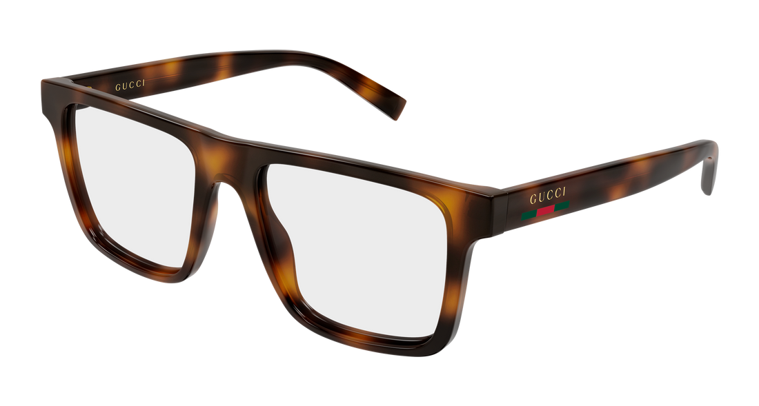 Glasögon gucci gg2236o 005 havana rectangular / squared masculino storlek 53mm - Huvudvy