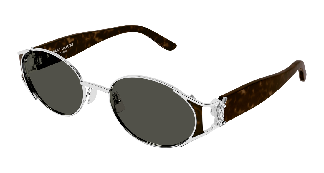 Lunettes de soleil saint laurent sl m919 002 plateado round/oval/panthos femenino taille 55mm - Vue principale