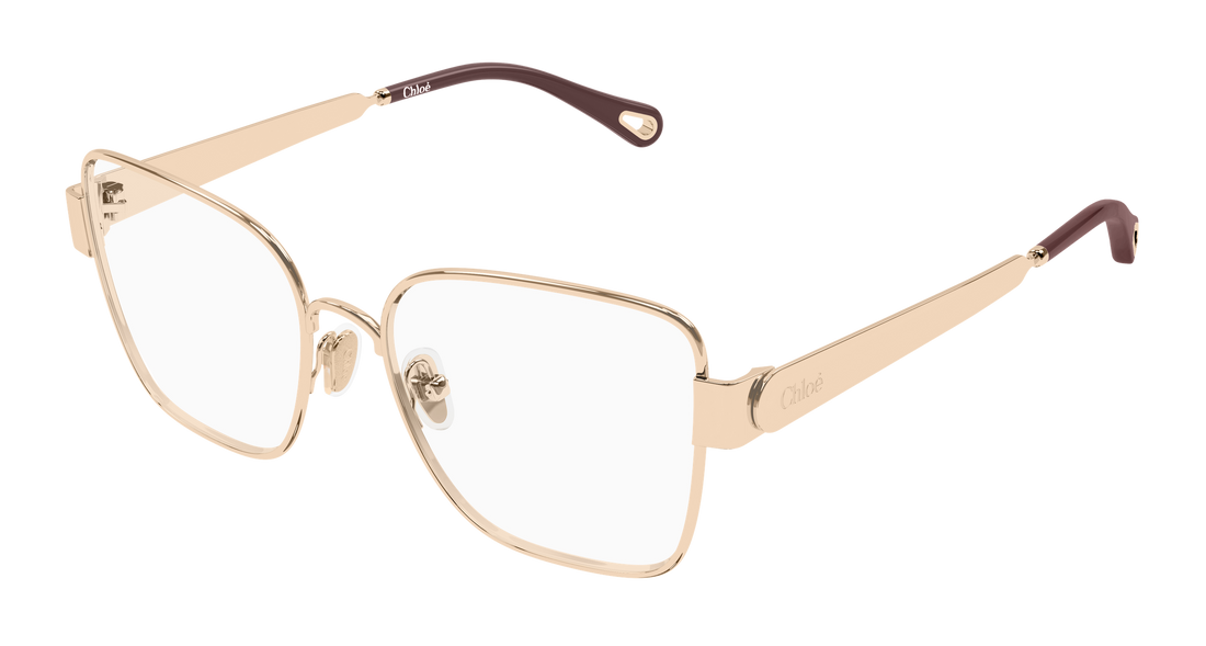 Occhiali da vista chloé ch0356o 002 dorado butterfly femenino taglia 52mm - Vista principale