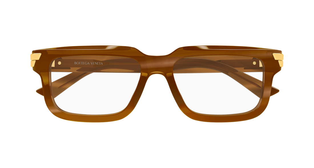 Dioptrijske naočale bottega veneta bv1490o 008 marron rectangular / squared unisex veličina 55mm - Detaljni prikaz