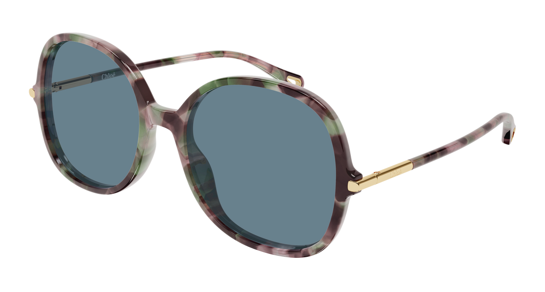 Lunettes de soleil chloé ch0383s 003 havana round/oval/panthos femenino taille 57mm - Vue principale