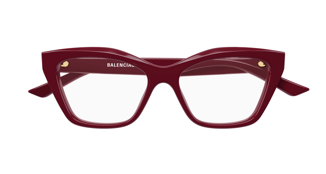 Gafas graduadas balenciaga bb0342o 017 burdeos cat eye femenino talla 55mm - Vista de detalle