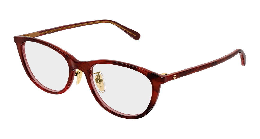 Briller gucci gg2261oj 003 havana cat eye femenino størrelse 53mm - Hovedvisning