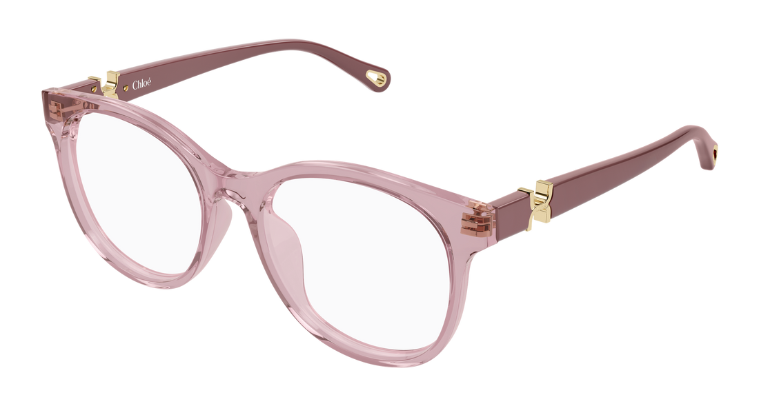 Briller chloé ch0375o 003 rosa round/oval/panthos femenino størrelse 54mm - Hovedvisning
