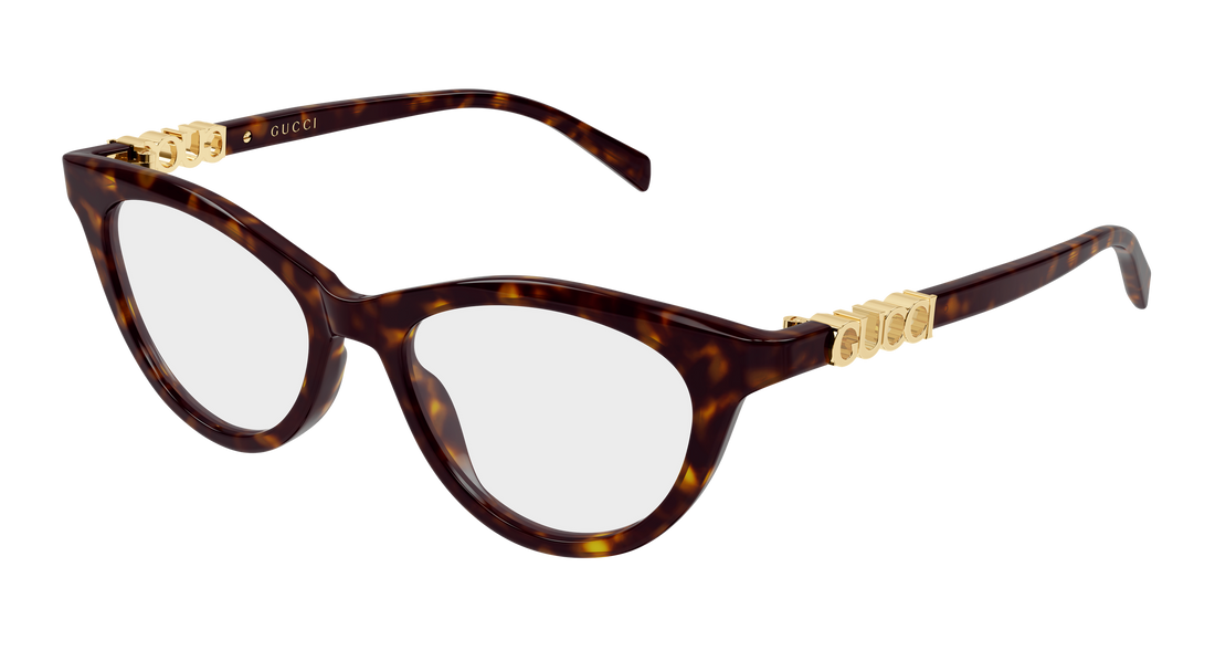 Occhiali da vista gucci gg2034o 002 havana cat eye femenino taglia 50mm - Vista principale