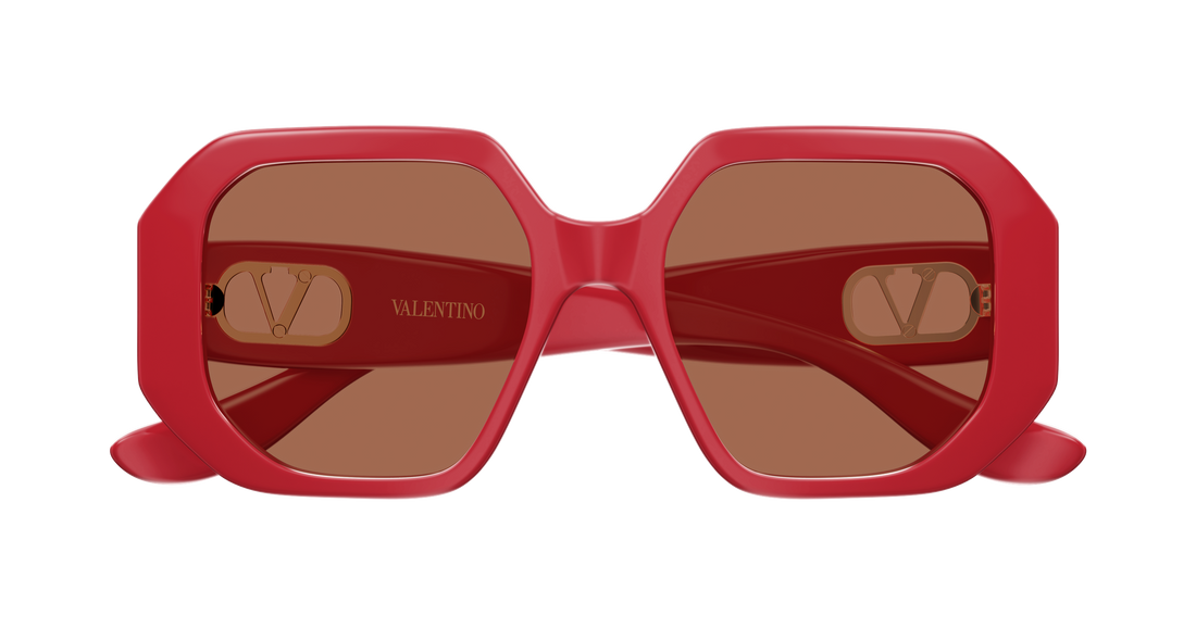 Occhiali da sole valentino vg0003sa 003 rojo geometrical/directional femenino taglia 55mm - Vista dettagliata