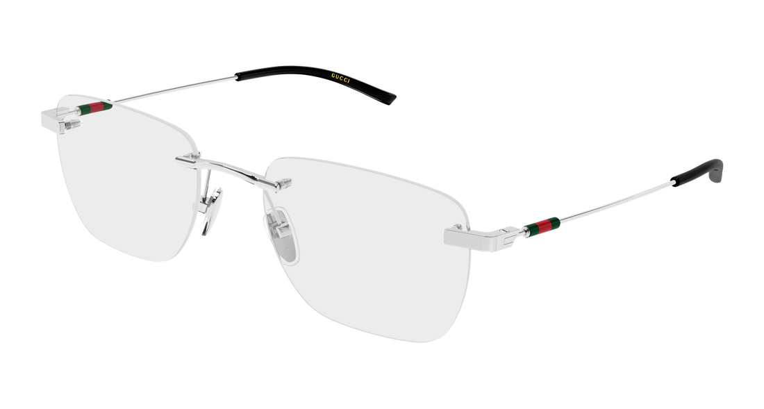 Occhiali da vista gucci gg2099o 001 plateado rectangular / squared masculino taglia 54mm - Vista principale