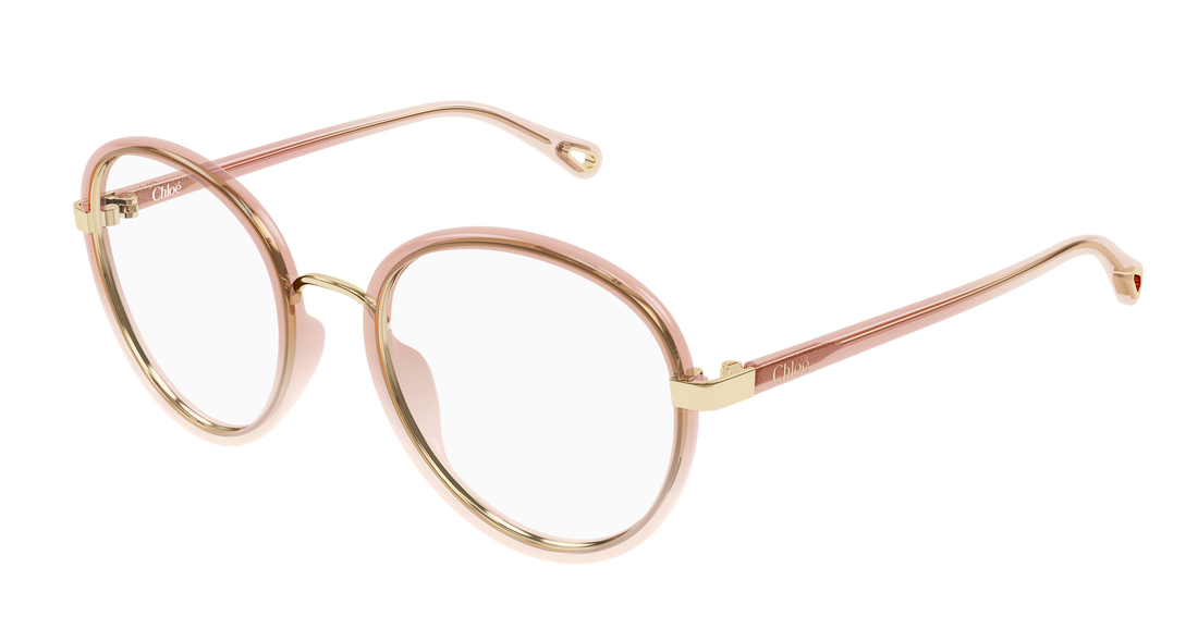 Briller chloé ch0308o 006 naranja round/oval/panthos femenino størrelse 53mm - Hovedvisning