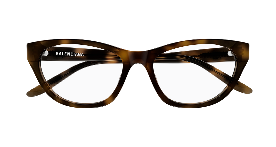 Gafas graduadas balenciaga bb0500o 003 havana cat eye femenino talla 54mm - Vista de detalle