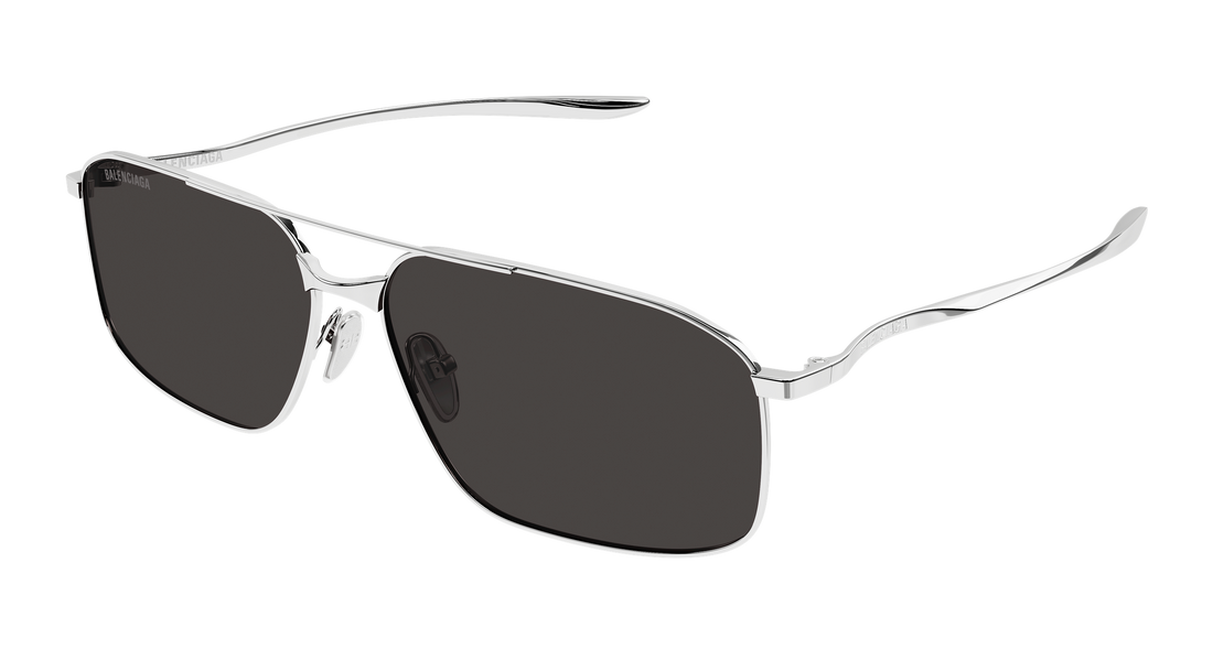 Sunglasses balenciaga bb0492s 001 plateado pilot/navigator masculino size 64mm - Main view