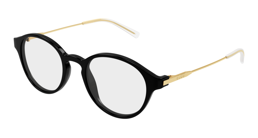 Briller gucci gg2253ok 001 negro round/oval/panthos masculino størrelse 51mm - Hovedvisning