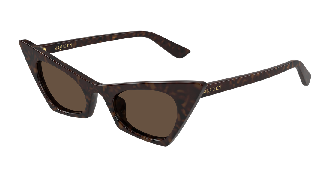 Óculos de sol alexander mcqueen am0557s 002 havana cat eye femenino tamanho 48mm - Vista principal