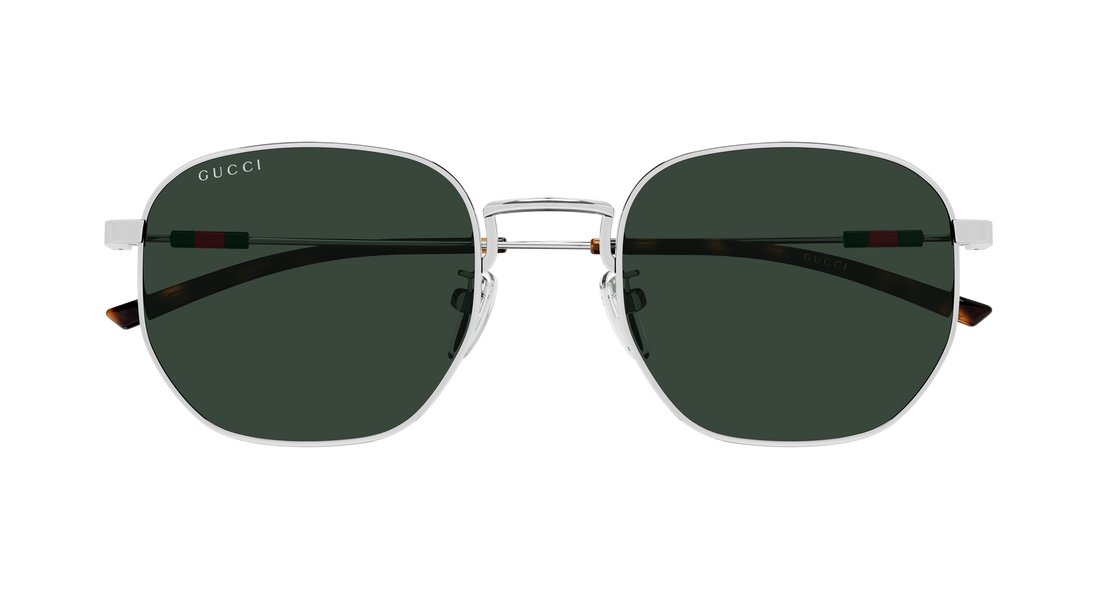 Solglasögon gucci gg2095s 002 plateado round/oval/panthos masculino storlek 52mm - Detaljvy