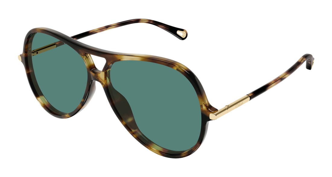Solbriller chloé ch0395s 002 havana round/oval/panthos femenino størrelse 59mm - Hovedvisning