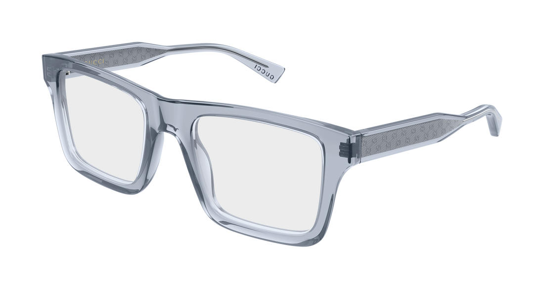 Occhiali da vista gucci gg2070o 004 gris rectangular / squared masculino taglia 53mm - Vista principale